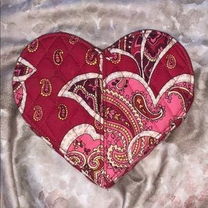 Heart shaped Vera Bradley Jewelry holder.
